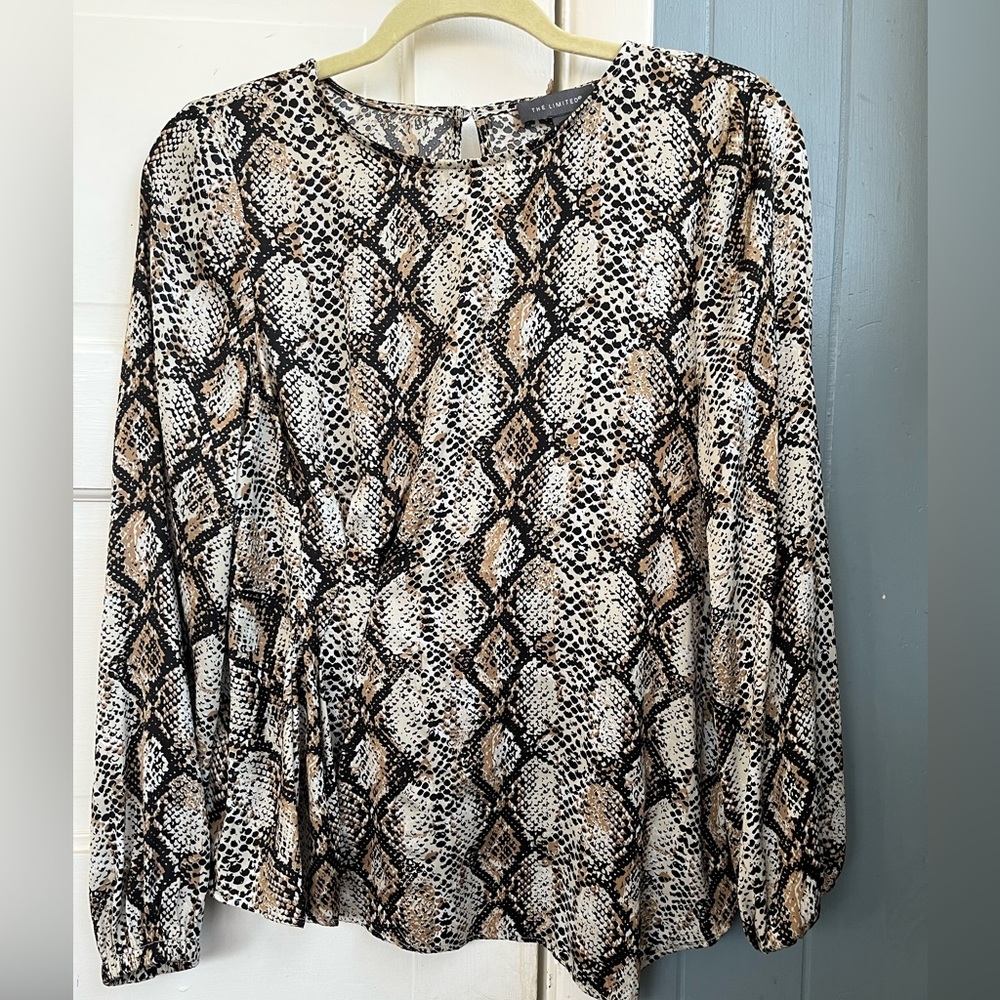 The Limited snakeskin print blouse. Small.